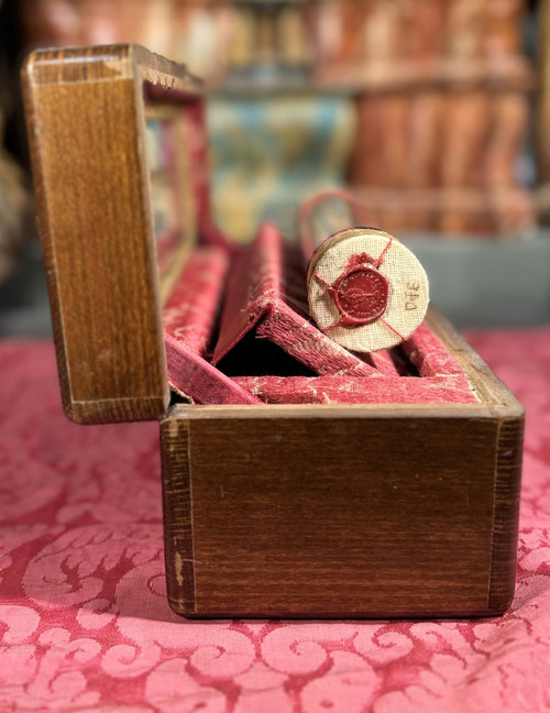 Reliquary Box with Three Ampoules - Early 20th Century