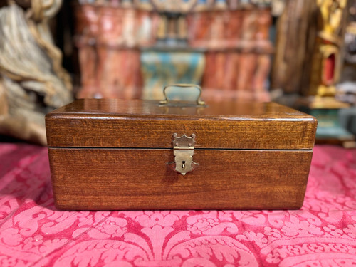 Reliquary Box with Three Ampoules - Early 20th Century