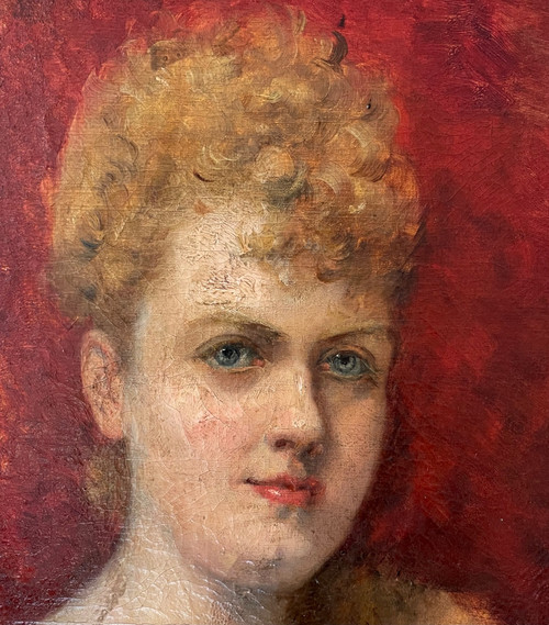 Ritratto di donna elegante 1900 circa