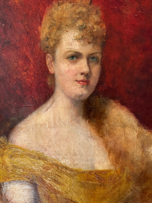 Ritratto di donna elegante 1900 circa