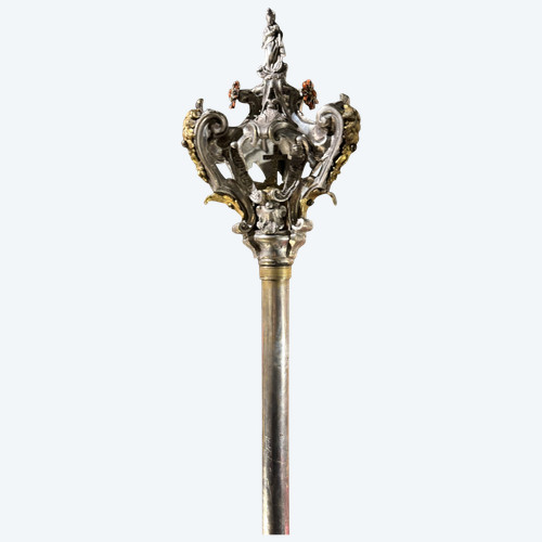 Marian Procession Staff From Trapani - 18th Century