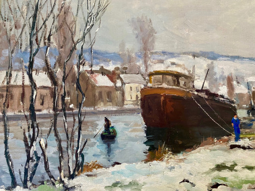 Amédée Boucher Paysage de neige