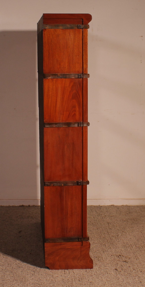 Globe Wernicke Mahogany Bookcase Of 4 Elements With A Drawer