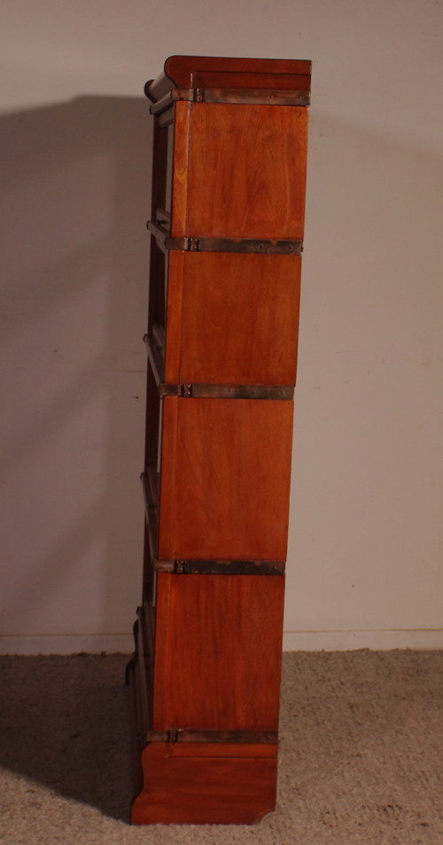 Globe Wernicke Mahogany Bookcase Of 4 Elements With A Drawer