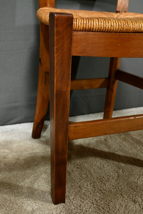 Suite of 4 cherrywood chairs, Directoire period - Early 19th century