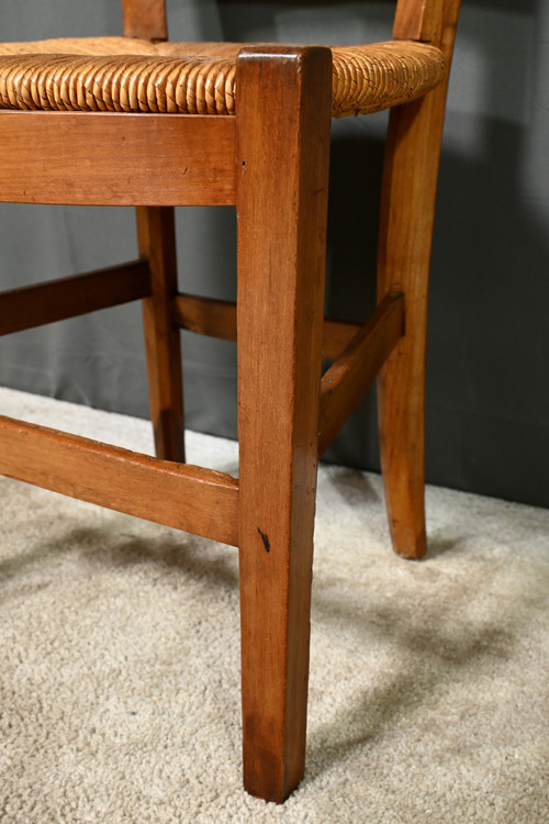 Suite of 4 cherrywood chairs, Directoire period - Early 19th century