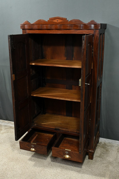 Pondichery spice cabinet, Teak and Rosewood - 1900