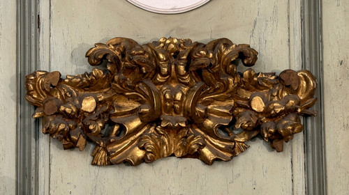 Pair Of Louis XV Period Gilded Wood Door Tops, circa 1750.