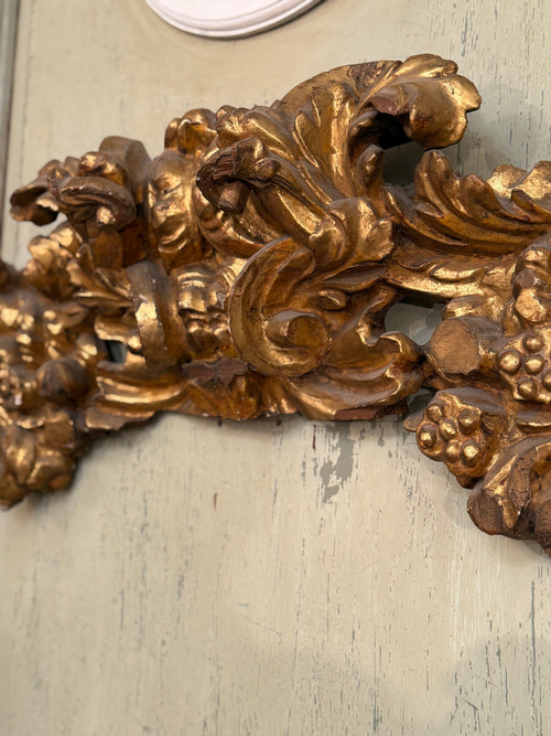 Pair Of Louis XV Period Gilded Wood Door Tops, circa 1750.