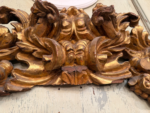 Pair Of Louis XV Period Gilded Wood Door Tops, circa 1750.