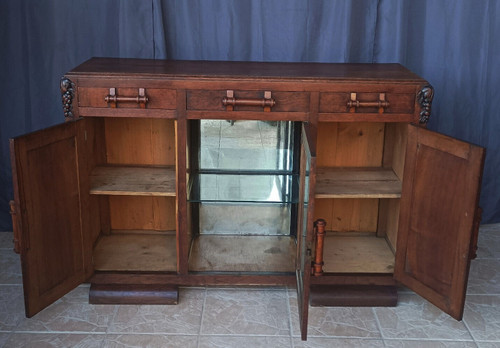 Art Deco period sideboard in solid oak