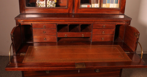 Mahogany Bookcase With Secretary Circa 1820