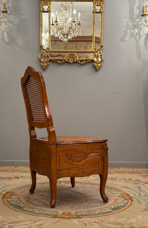 Louis XV period Chaise De Commodité, circa 1760.