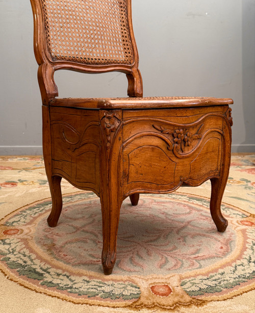 Louis XV period Chaise De Commodité, circa 1760.