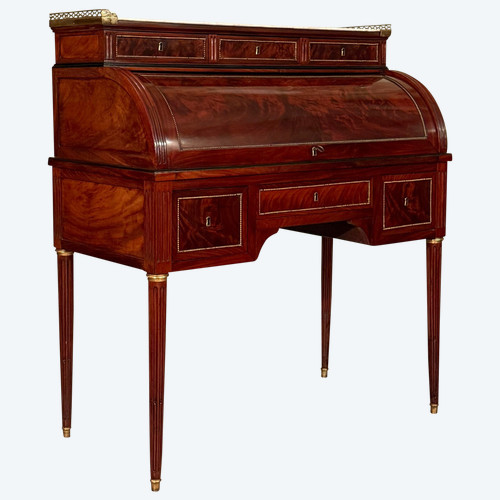 Joseph Viez, Bureau Cylindre Stamped Louis XVI period About 1785