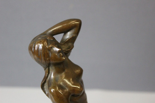 Bronze Femme Dansant Art Nouveau By Heurtebise