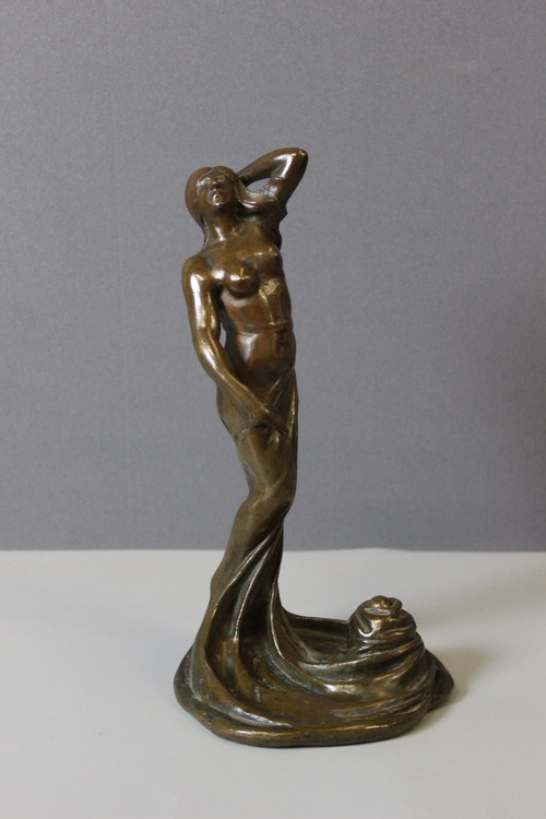 Bronze Femme Dansant Art Nouveau By Heurtebise