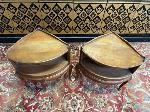 Pair of Louis XV style bedside tables