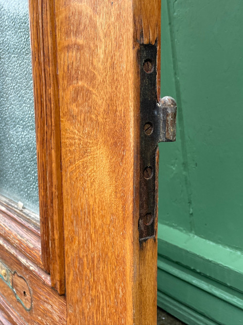 Paire de portes d’entrée en chêne provenant d’une maison bourgeoise