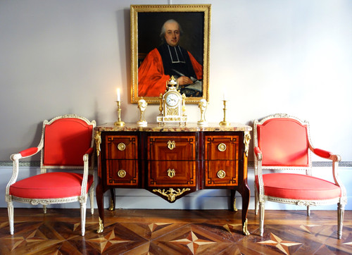 Scuola francese del XVIII secolo, ritratto di un aristocratico, magistrato del periodo Luigi XVI