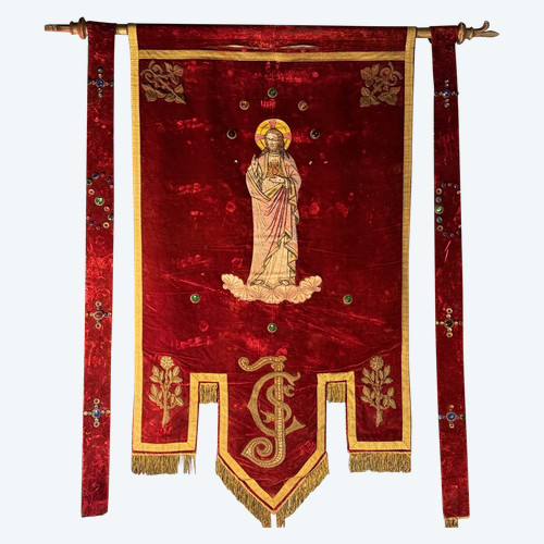 Large Christ Banner - 19th century