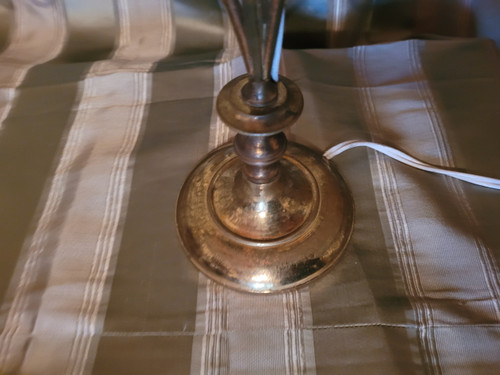 Paire de chandeliers d'église, époque vers 1900