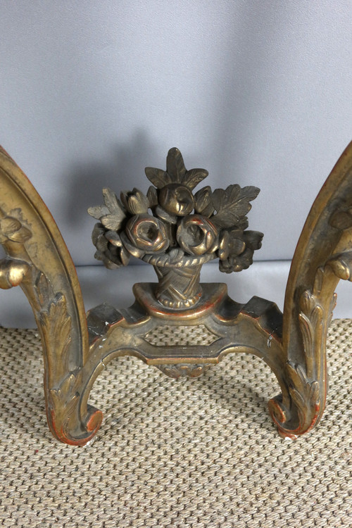 Gilded wood console from the 18th century