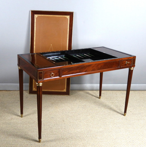 Louis XVI mahogany tric-trac table