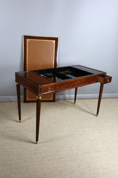 Louis XVI mahogany tric-trac table