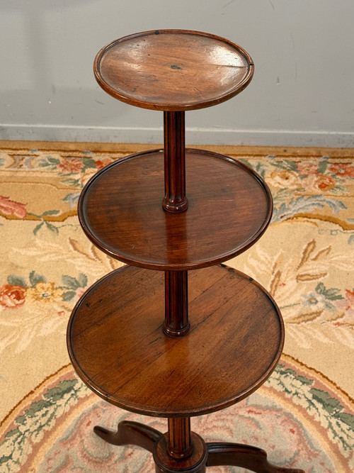 19th Century Mahogany Mute Servant Gueridon