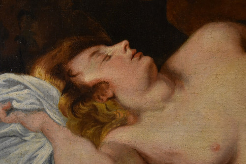 Jupiter et Antiope, Anthoon Van Dyck (Anvers 1599 - Londres 1641) Suiveur