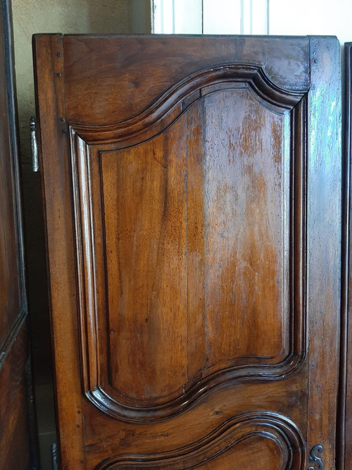 Coppia di ante di armadio in legno di ciliegio in stile Luigi XV - XVIII secolo