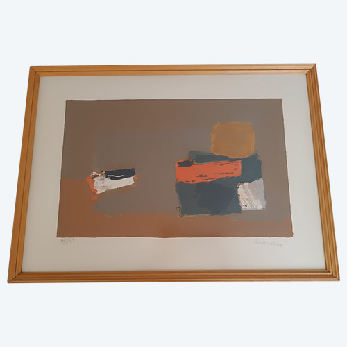 Henri Mauduit (1917-2006) Abstraction Original Lithograph