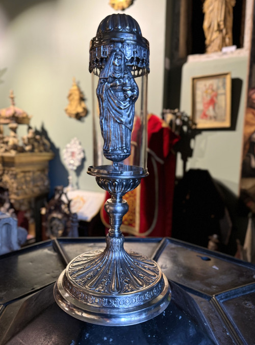 Monstrance Reliquaire Et Son Cylindre De Verre – XVIIIe