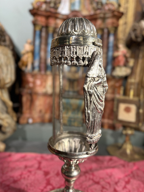 Monstrance Reliquaire Et Son Cylindre De Verre – XVIIIe