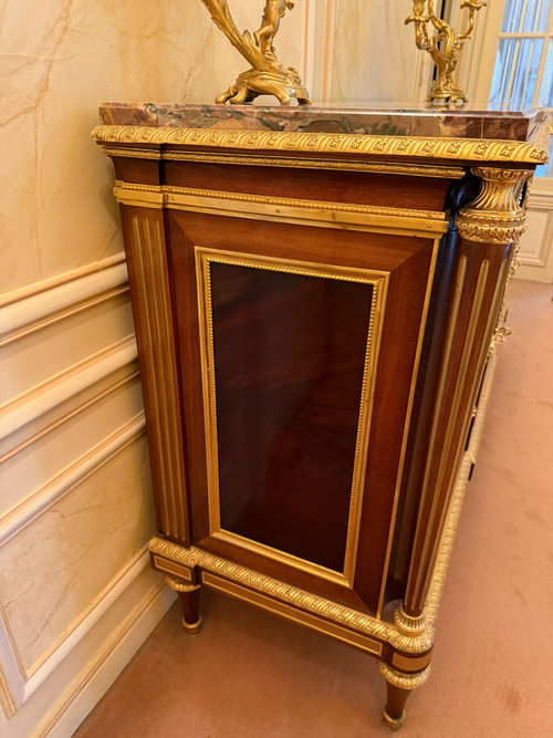 LOUIS XVI ENFILADE BUFFET IN THE STYLE OF ADAM WEISWEILER