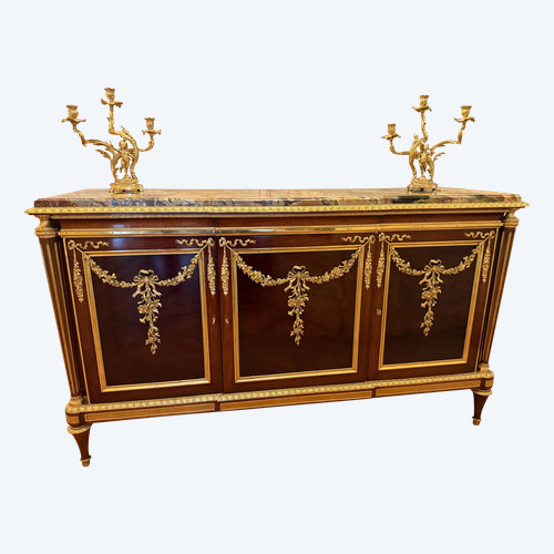 LOUIS XVI ENFILADE BUFFET IN THE STYLE OF ADAM WEISWEILER