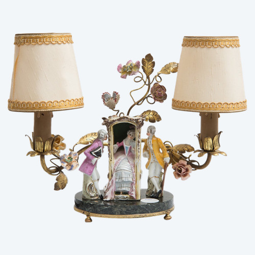 Antique Napoleon III lamp, early 20th century.france