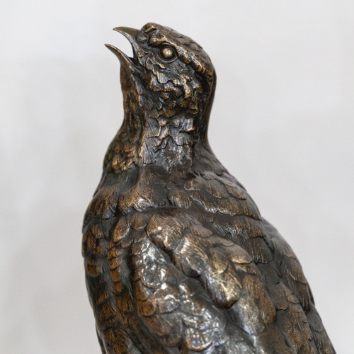 Sculpture - The Partridge , Alfred Dubucand (1828 - 1894) - Bronze