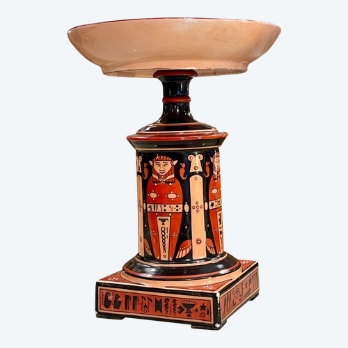 Egyptian-style Cup in Paris Porcelain (Tinet or Julienne), circa 1860