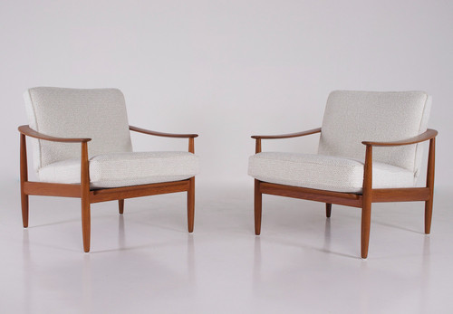 Pair of Scandinavian-style armchairs