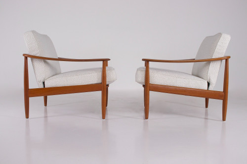 Pair of Scandinavian-style armchairs