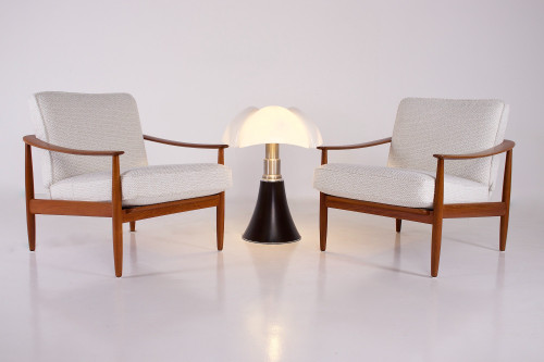 Pair of Scandinavian-style armchairs