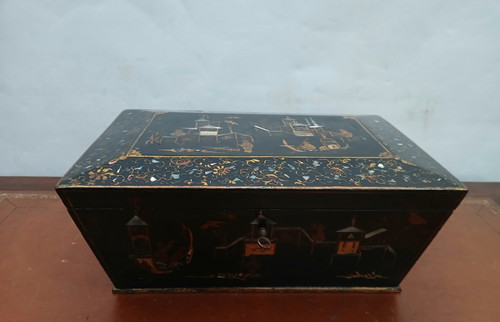 papier-mâché box.