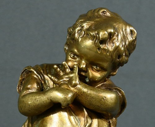 Skulptur aus vergoldeter Bronze, nach J.Clara - 1. Teil XX.