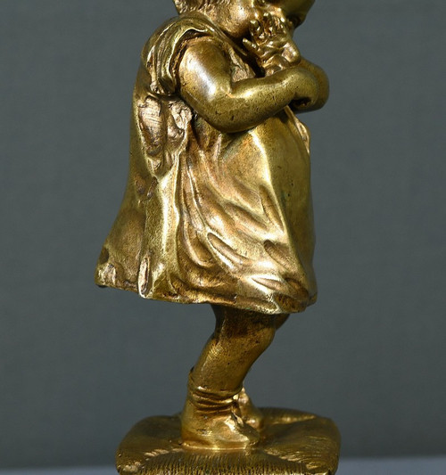 Skulptur aus vergoldeter Bronze, nach J.Clara - 1. Teil XX.