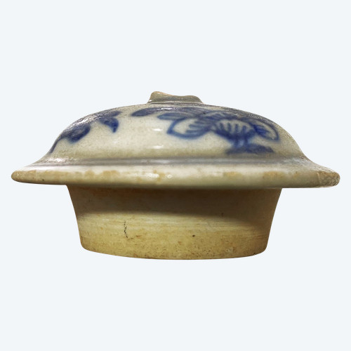 COUVERCLE THÉIÈRE COLLECTION – PORCELAINE – CHINE KANGXI – TRÉSOR NAUFRAGE – VOILIER BENNEBROEK