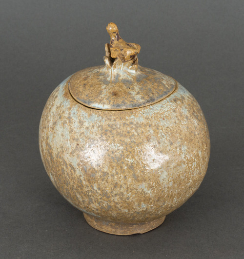 Bonbonnière jar lid Bode Willumsen stoneware egg shape bird's nest