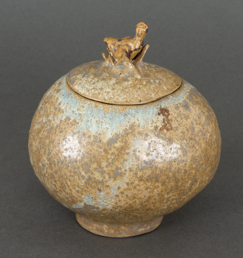 Bonbonnière jar lid Bode Willumsen stoneware egg shape bird's nest