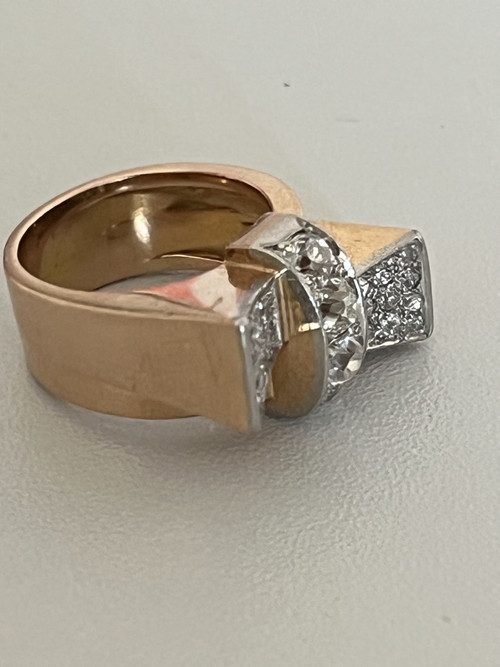 Ring Tank Gelbgold Diamanten 1,00 ct